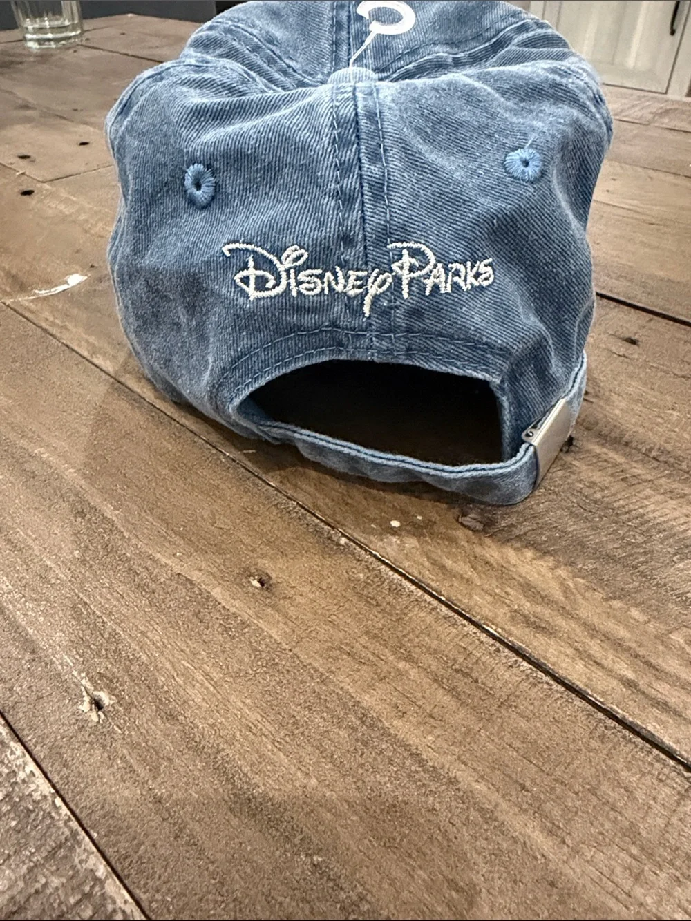 Mickey Mouse Embroidered Denim Baseball Cap - Blue